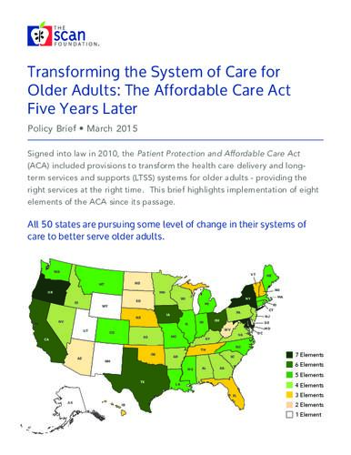 Transforming the System of Care for Older Adults: The Affordable Care ...